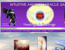 Tablet Screenshot of iamangelichealing.com